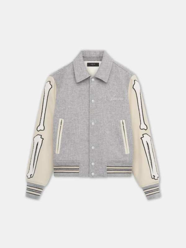 AMIRI Outerwear>BONES JACKET Grey