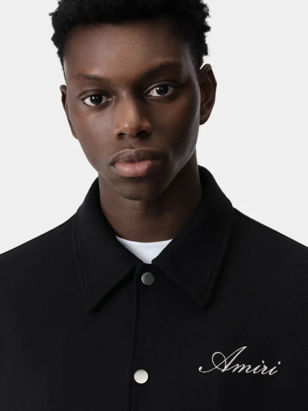 AMIRI Outerwear>BONES JACKET Black White