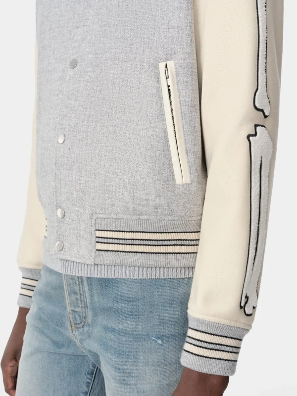 AMIRI Outerwear>BONES JACKET Grey