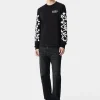 AMIRI Tees>BONES STACKED LONG SLEEVE TEE BLACK
