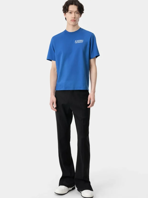 AMIRI Tees>BONES STACKED TEE Blue