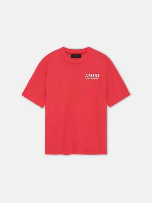AMIRI Tees>BONES STACKED TEE Red