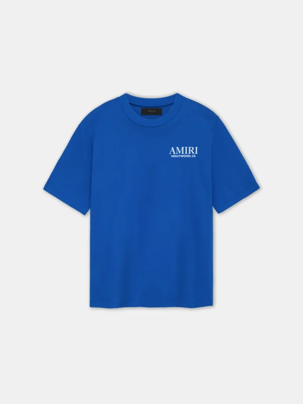 AMIRI Tees>BONES STACKED TEE Blue