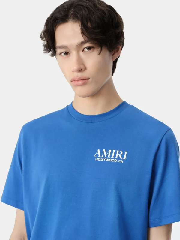 AMIRI Tees>BONES STACKED TEE Blue