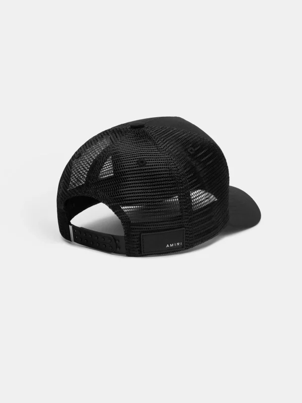 AMIRI Hats | Hats>BONES STACKED TRUCKER HAT BLACK