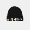AMIRI Hats | Hats>CHUNKY CRYSTAL BEANIE BLACK