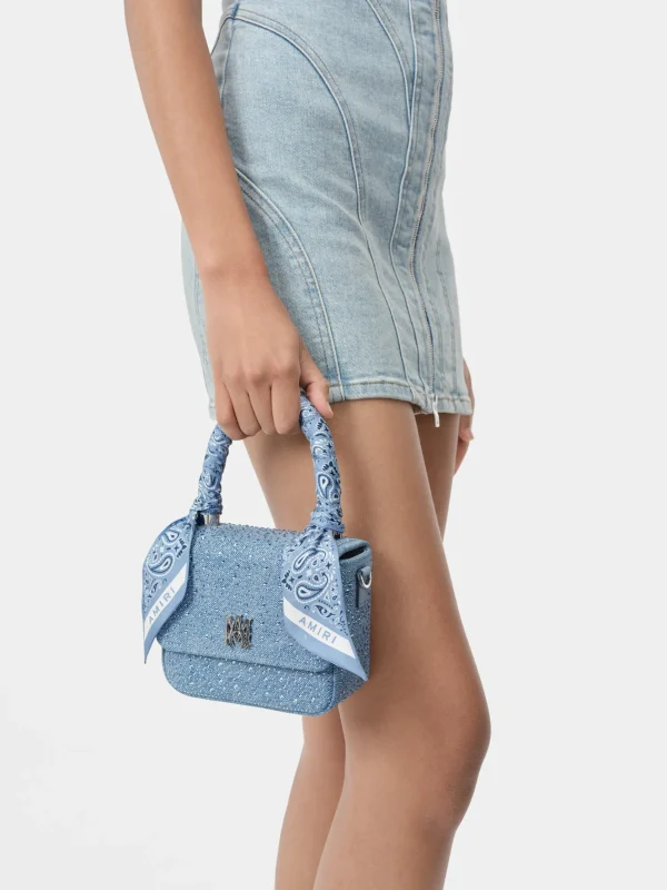 AMIRI Bags | Handbags>CRYSTAL DENIM MICRO MA BAG True Blue