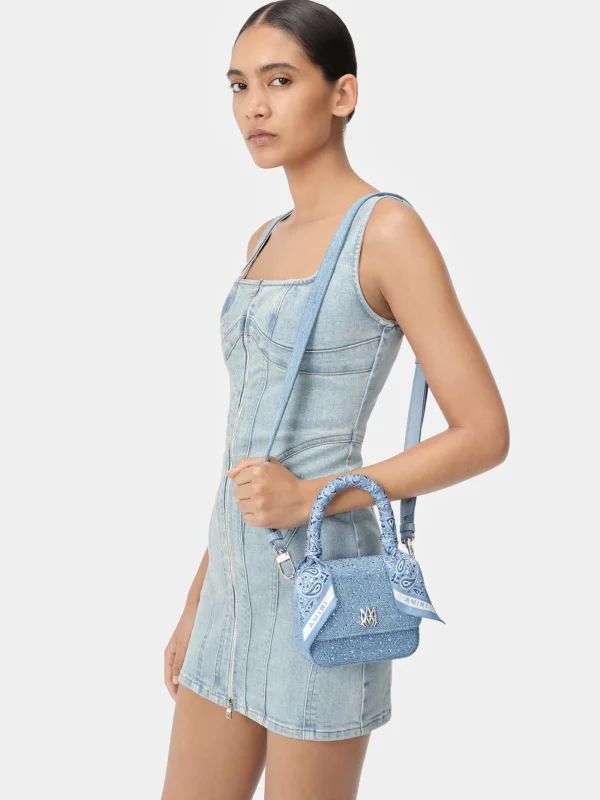 AMIRI Bags | Handbags>CRYSTAL DENIM MICRO MA BAG True Blue