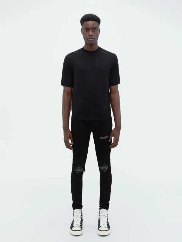 AMIRI Denim>CRYSTAL MX1 JEAN BLACK OD