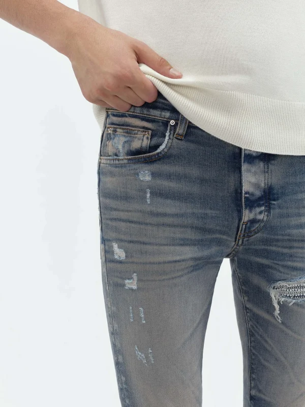 AMIRI Denim>CRYSTAL MX1 JEAN Vintage Indigo