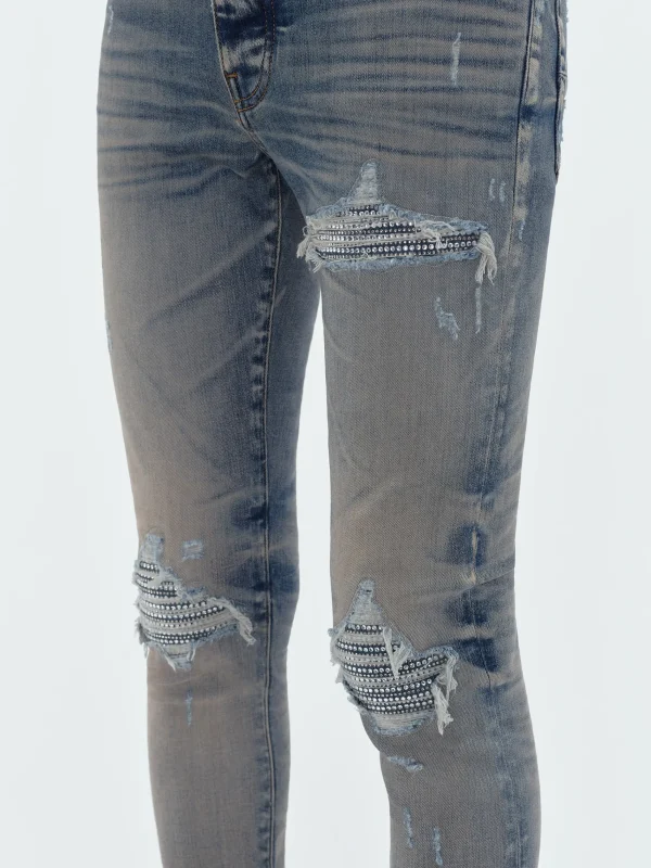 AMIRI Denim>CRYSTAL MX1 JEAN Vintage Indigo