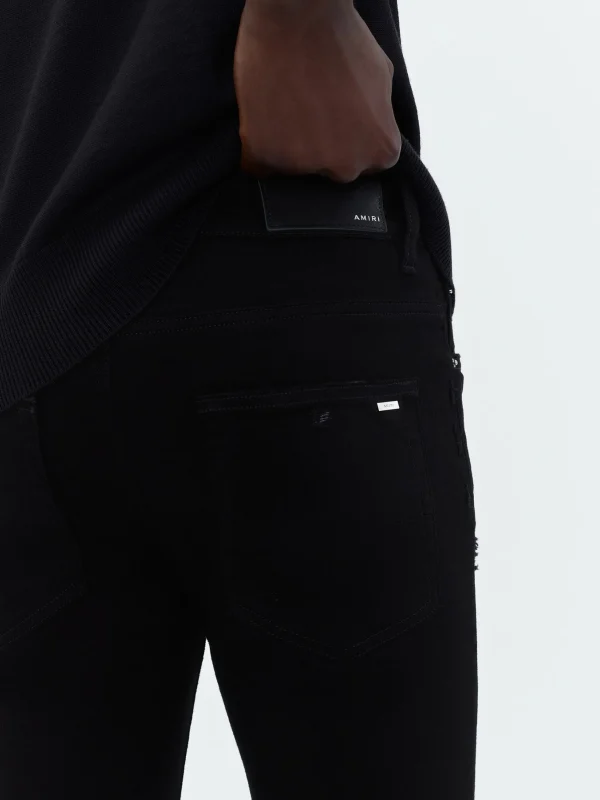 AMIRI Denim>CRYSTAL MX1 JEAN BLACK OD