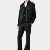 AMIRI Outerwear>DOUBLE POCKET ZIP BLOUSON- BLACK