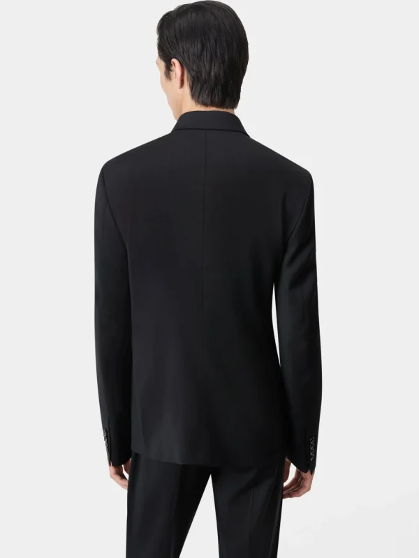 AMIRI Outerwear>DOUBLE-BREASTED BLAZER BLACK