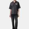 AMIRI Shirts>HOLLYWOOD LIGHTS CAMP SHIRT BLACK