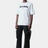 AMIRI Tees>HOLLYWOOD SHOTGUN OVERSIZED TEE White