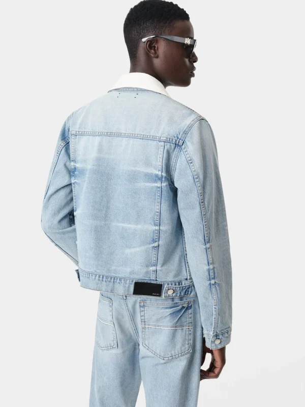 AMIRI Denim>JAPANESE SELVEDGE TRUCKER PERFECT INDIGO
