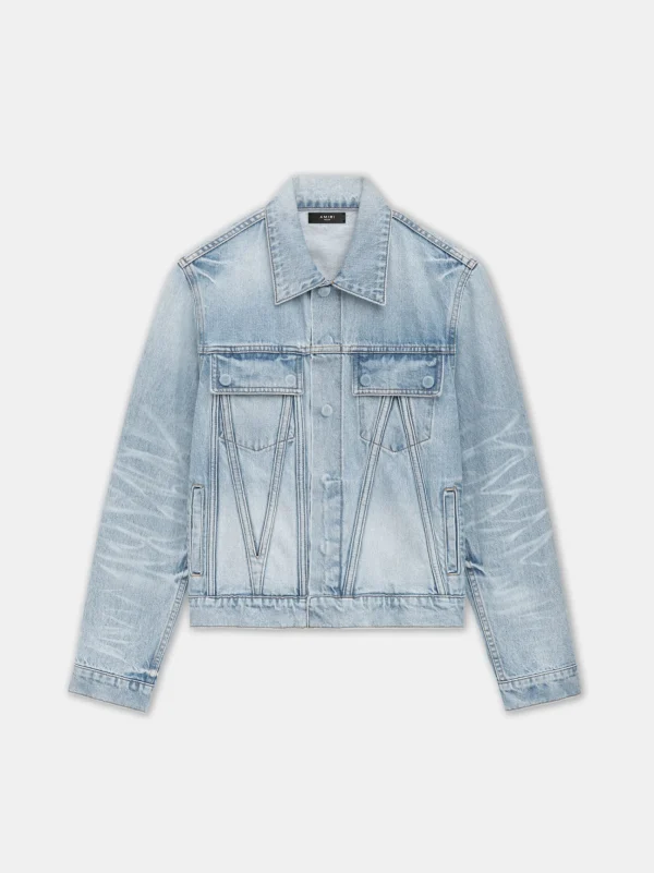 AMIRI Denim>JAPANESE SELVEDGE TRUCKER PERFECT INDIGO
