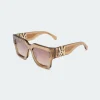 AMIRI Sunglasses | Sunglasses>JUMBO MA SUNGLASSES Brown