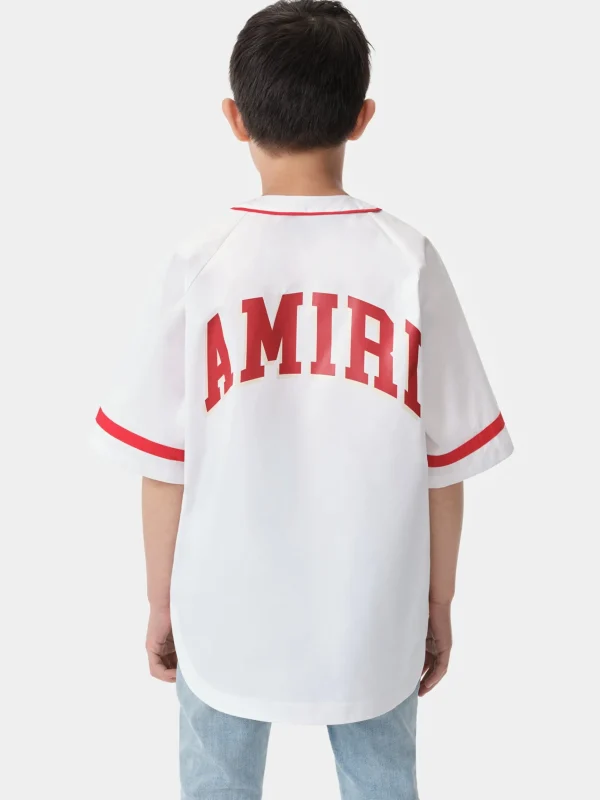 AMIRI Shirts>KIDS' 22 BASEBALL SHIRT White