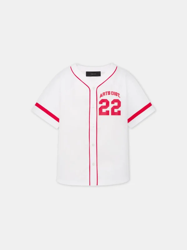 AMIRI Shirts>KIDS' 22 BASEBALL SHIRT White