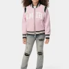 AMIRI Outerwear>KIDS' COLLEGIATE BOMBER Flamingo Pink