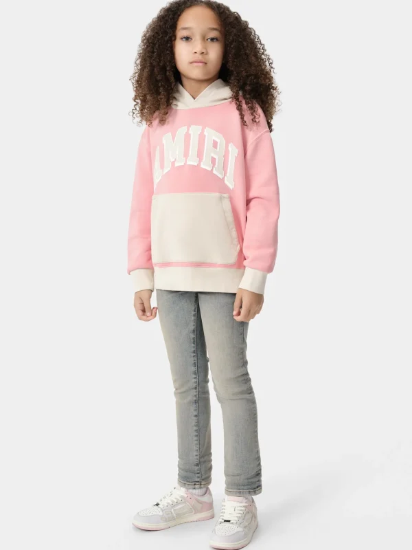 AMIRI Sweatshirts>KIDS' COLLEGIATE HOODIE Flamingo Pink
