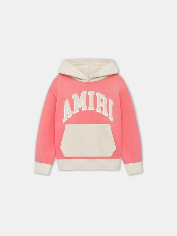 AMIRI Sweatshirts>KIDS' COLLEGIATE HOODIE Flamingo Pink