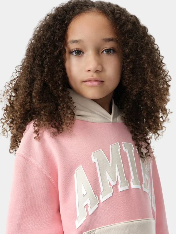 AMIRI Sweatshirts>KIDS' COLLEGIATE HOODIE Flamingo Pink