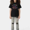 AMIRI Tees>KIDS' ARTS DISTRICT SCRIBBLE TEE BLACK