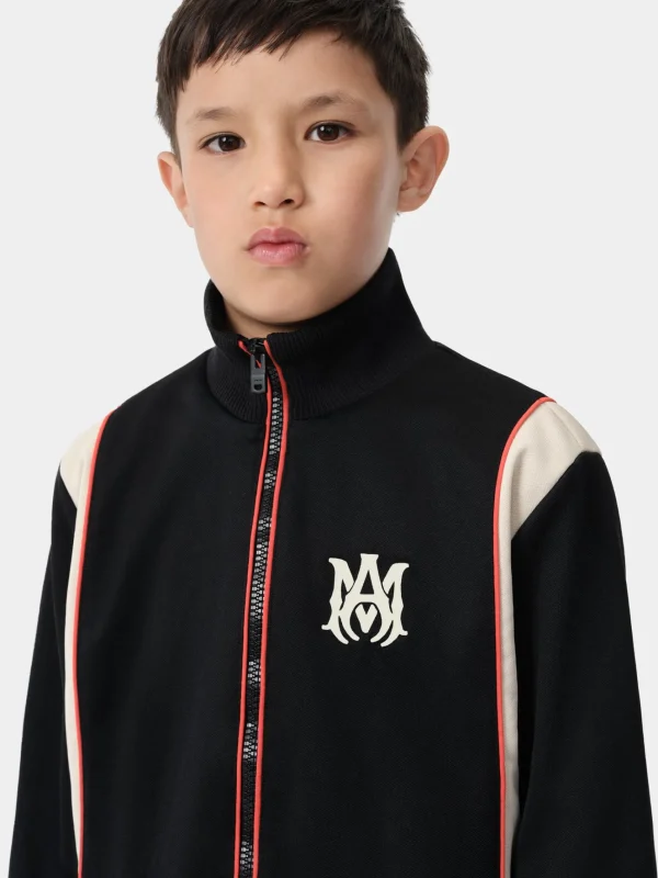 AMIRI Outerwear>KIDS' ARTS DISTRICT TRACK JACKET BLACK