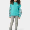 AMIRI Sweatshirts>KIDS' BANDANA BONES STACKED HOODIE Sea Blue