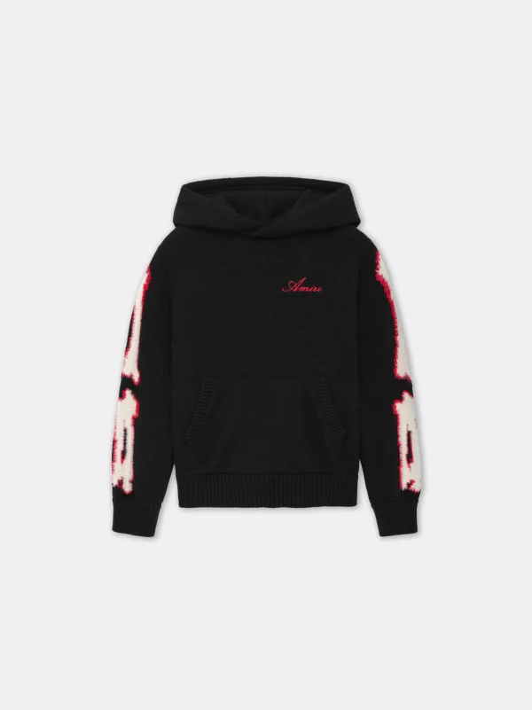 AMIRI Knitwear | Sweatshirts>KIDS' BONES HOODIE BLACK