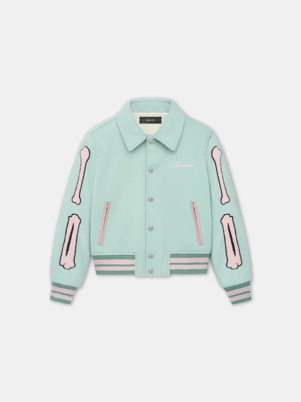AMIRI Outerwear>KIDS' BONES JACKET Surf Spray
