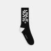 AMIRI Socks>KIDS' BONES STACKED SOCKS BLACK