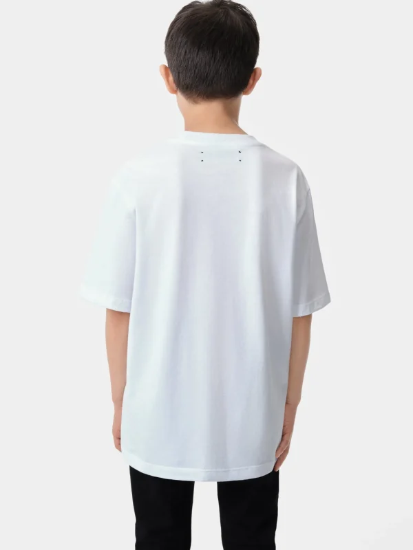AMIRI Tees>KIDS' MA SANDCASTLE TEE White