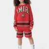 AMIRI Knitwear | Shorts & Sweatpants>KIDS' MA STRIPE SHORT Red