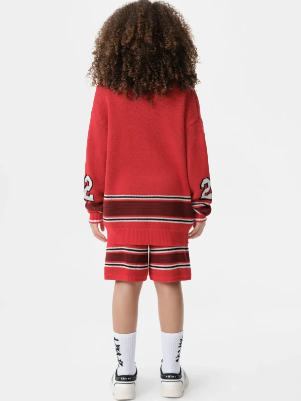 AMIRI Knitwear | Shorts & Sweatpants>KIDS' MA STRIPE SHORT Red