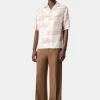 AMIRI Shirts>LA LANDMARK BOWLING SHIRT Alabaster
