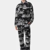 AMIRI Outerwear>LA LANDMARK TAPESTRY BOMBER BLACK