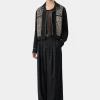 AMIRI Outerwear>LEOPARD CADET JACKET BLACK