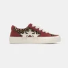 AMIRI Sneakers | Sneakers>LEOPARD SUNSET SKATE LOW Burgundy