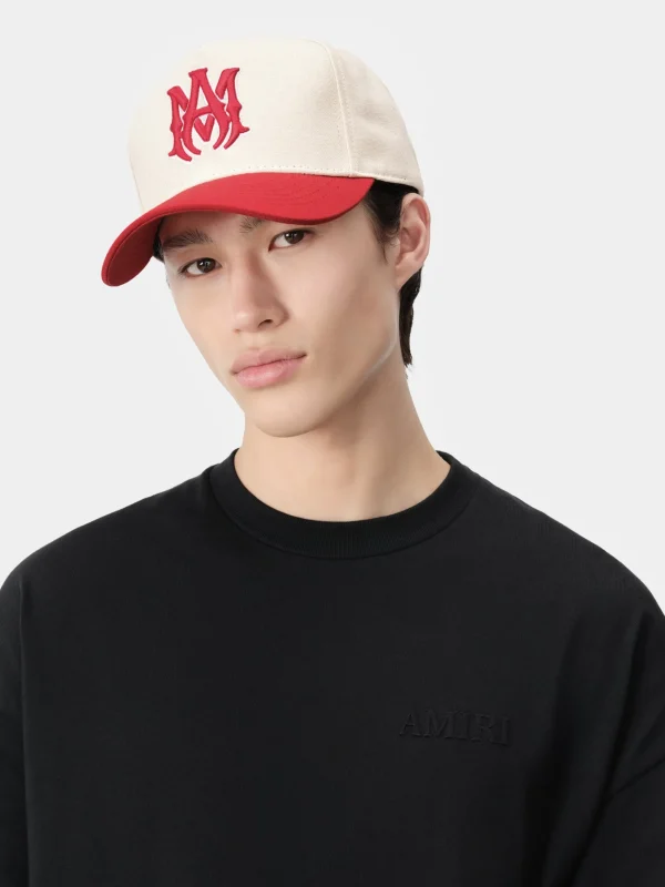 AMIRI Hats | Hats>MA CANVAS HAT Alabaster Red