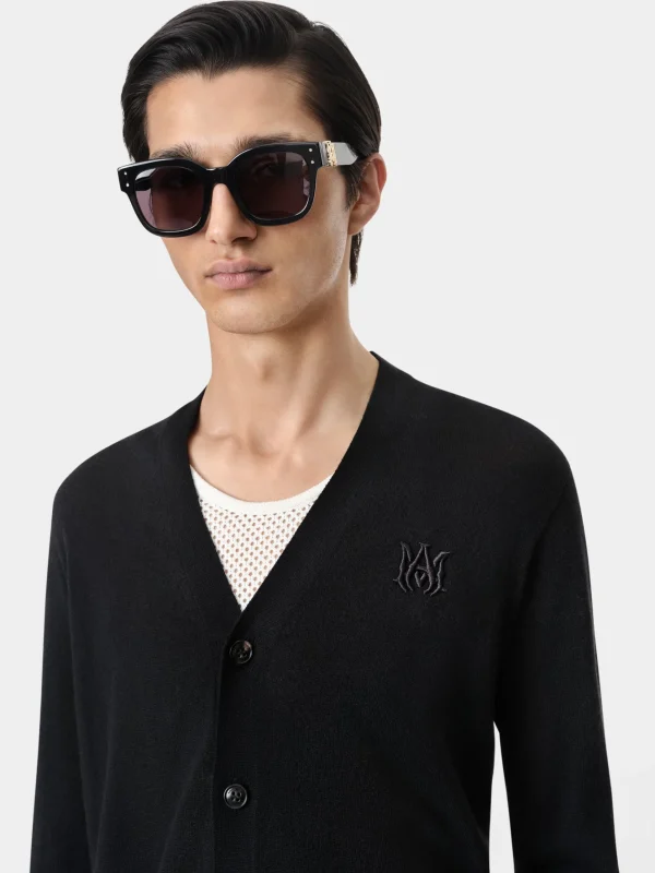 AMIRI Knitwear>MA CARDIGAN BLACK