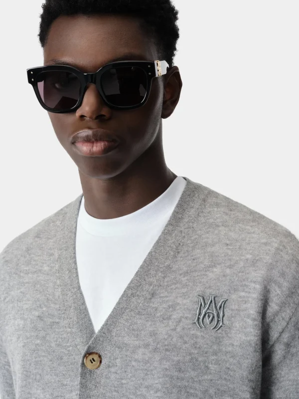 AMIRI Knitwear>MA CARDIGAN Grey