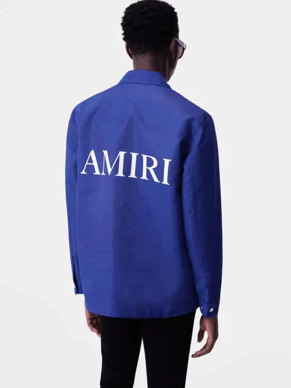 AMIRI Outerwear>MA COACH JACKET Blue