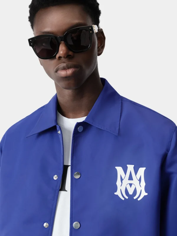 AMIRI Outerwear>MA COACH JACKET Blue