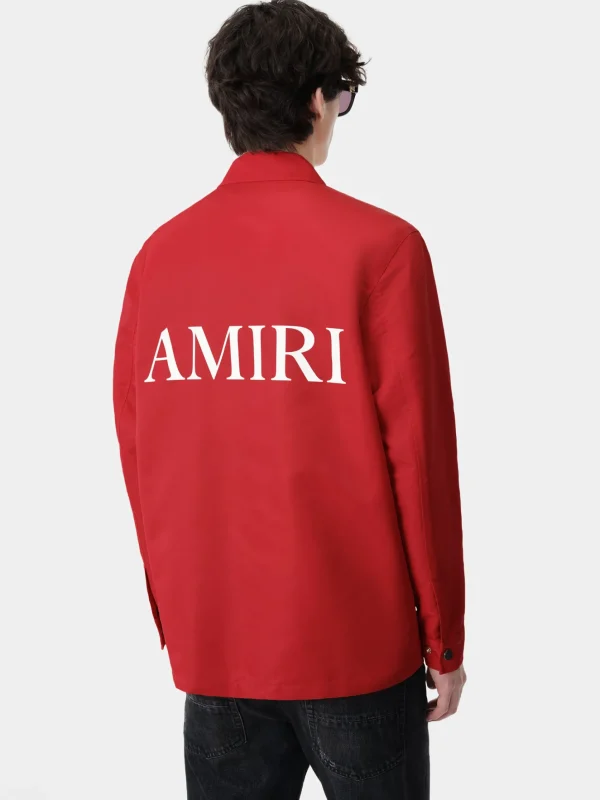 AMIRI Outerwear>MA COACH JACKET Red
