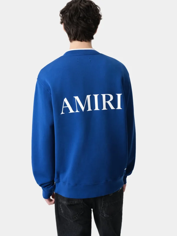 AMIRI Sweatshirts>MA CORE LOGO CREW Blue