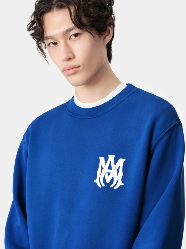 AMIRI Sweatshirts>MA CORE LOGO CREW Blue